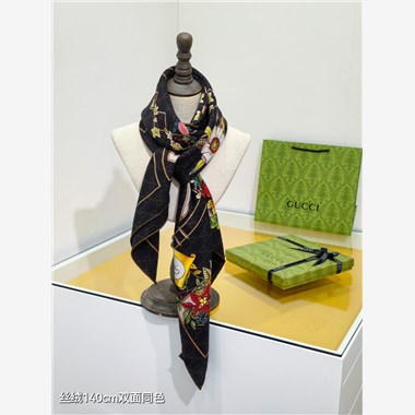 GUCCI  2025秋冬新款時尚圍巾 尺寸:140-140