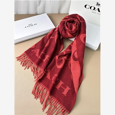 COACH  2025秋冬新款時尚圍巾 尺寸：195-53