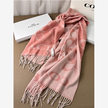 COACH  2025秋冬新款時尚圍巾 尺寸：195-53