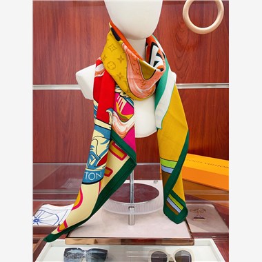 LOUIS VUITTON   2025秋冬新款時尚圍巾 尺寸：140-140