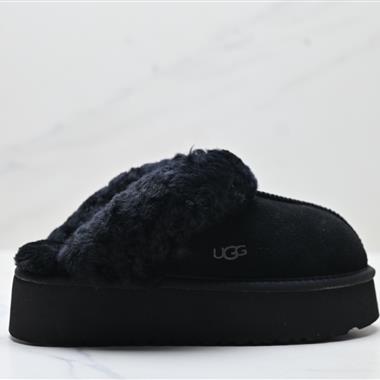 UGG 厚底雪地靴 加厚毛毛鞋半拖保暖棉拖鞋