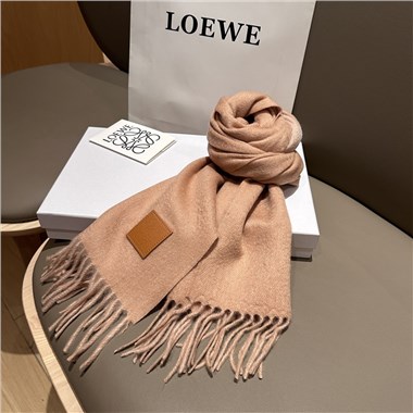 LOEWE  2025秋冬新款時尚圍巾 尺寸：180-30