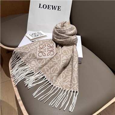 LOEWE  2025秋冬新款時尚圍巾 尺寸:180-30