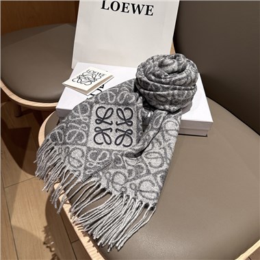 LOEWE  2025秋冬新款時尚圍巾 尺寸:180-30