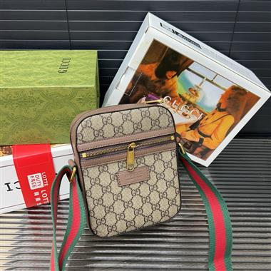 GUCCI   2025新款男生時尚包包 尺寸：15*19CM