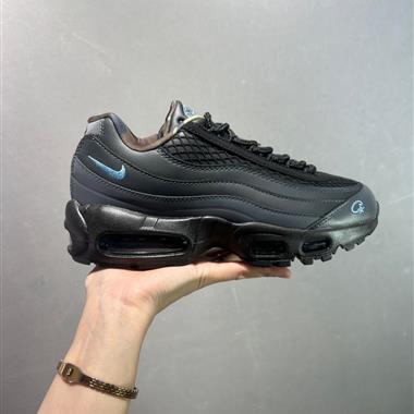 Nike Air Max 95 x Stash Black and Harbor Blue 氣墊增高跑步鞋
