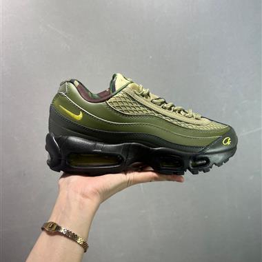 Nike Air Max 95 x Stash Black and Harbor Blue 氣墊增高跑步鞋