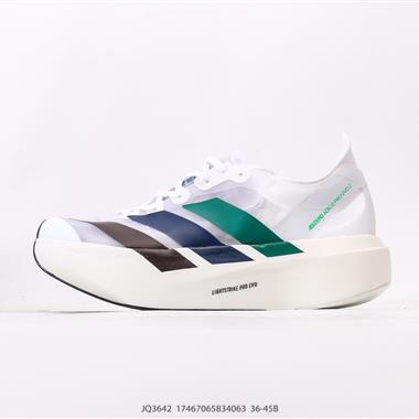 Adidas Adizero Eva SL MBlack White低幫輕便透氣競速休閒運動慢跑鞋