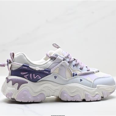 FILA FLUID 5 貓爪5.0 簡約舒適 防滑耐磨低幫老爹鞋眼鞋