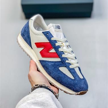 New Balance NB 471系列 織物牛剖層革 復古時尚 防滑耐磨低幫 生活休閒鞋