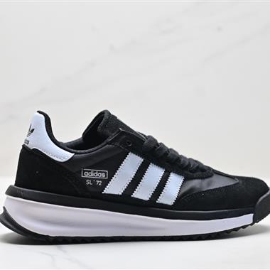 Adidas SL 72 RS 三葉草復古休閒跑步鞋休閒運動鞋