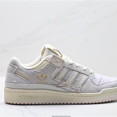 Adidas Forum LOW CL三葉草低邦 經典魔術貼復古板鞋