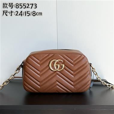 GUCCI   2025新款女生時尚包包 尺寸：24*15*8CM