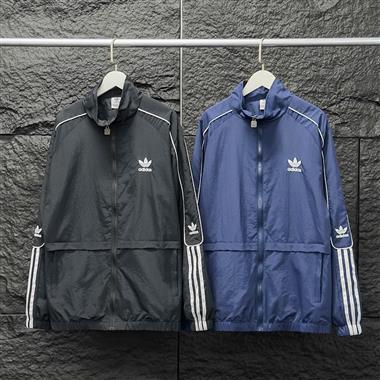 ADIDAS   2026春季新款風衣夾克外套  黑色
