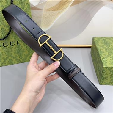 GUCCI   2026新款時尚皮帶  3.0CM