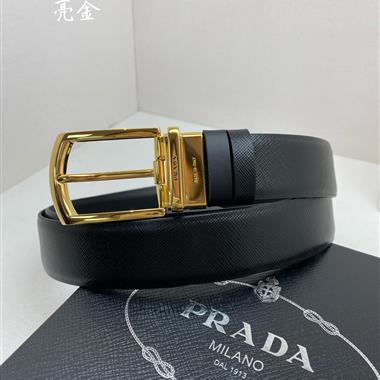 PRADA   2026新款時尚皮帶  3.5CM