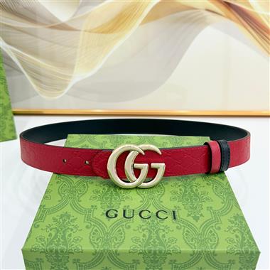 GUCCI    2026新款時尚皮帶  3.0CM