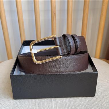 PRADA   2026新款時尚皮帶  3.5CM