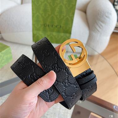 GUCCI   2026新款時尚皮帶  3.8CM