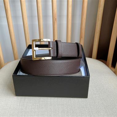 PRADA   2026新款時尚皮帶  3.5CM