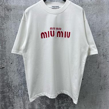 Miu Miu  2026夏季新款短袖T恤 尺寸偏大