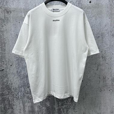 Miu Miu  2026夏季新款短袖T恤 尺寸偏大