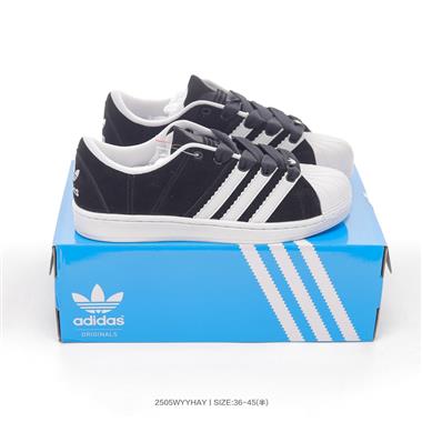 Adidas originals Superstar Supermodified 經典貝殼頭圓頭舒適低幫休閒運動板鞋