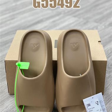 Kanye West x Adidas Yeezy Slide"Glow Green"椰子拖鞋戶外風格沙灘涉水百搭運動穿搭拖鞋拖鞋