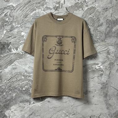 GUCCI   2026夏季新款短袖T恤  尺寸偏大