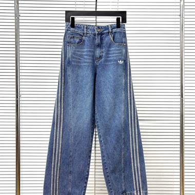 Adidas  2026春季新款休閒牛仔褲  男女同款