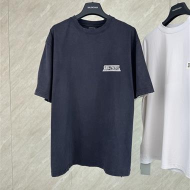 Balenciaga   2026夏季新款短袖T恤  尺寸偏大