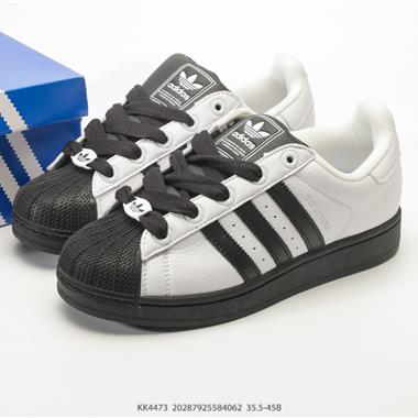 Adidas Originals Superstar XLG 貝殼頭系列 低幫厚底松糕經典百搭休閒運動板鞋