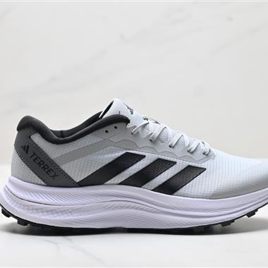 Adidas Terrex Agravic LT 系帶緩震輕質 舒適百搭 低幫馬拉松運動跑步鞋