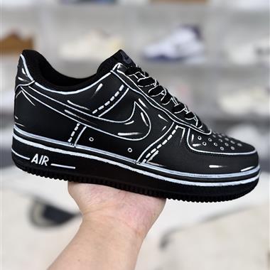 Nike Air Force 1 雲禾野 未來世界 二次元 防滑耐磨 低幫 板鞋