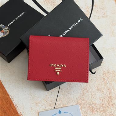 PRADA    2026新款時尚皮夾  尺寸：11.2*9.5CM