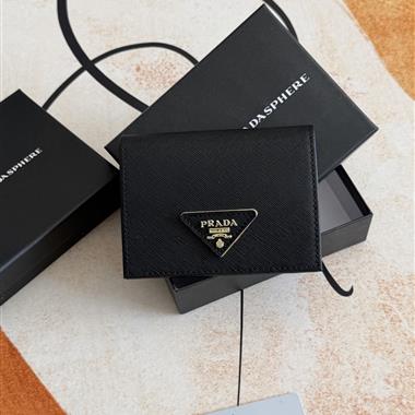 PRADA    2026新款時尚皮夾  尺寸：11.2*9.5CM
