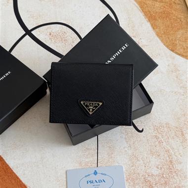 PRADA    2026新款時尚皮夾  尺寸：11.2*9.5CM