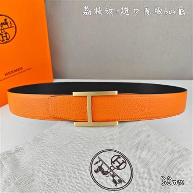 HERMES   2026新款時尚皮帶   3.8CM