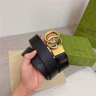 GUCCI   2026新款時尚皮帶   3.7CM