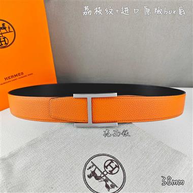 HERMES   2026新款時尚皮帶   3.8CM
