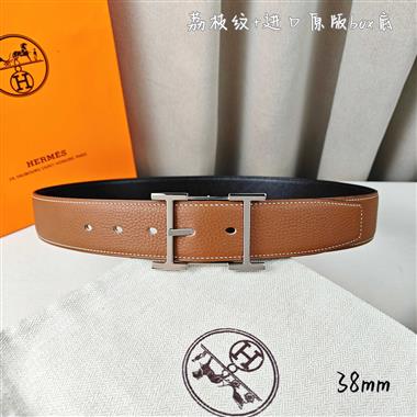 HERMES   2026新款時尚皮帶   3.8CM