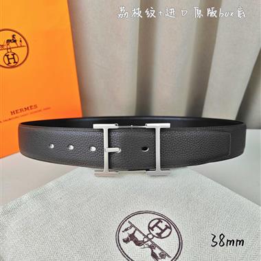 HERMES   2026新款時尚皮帶   3.8CM