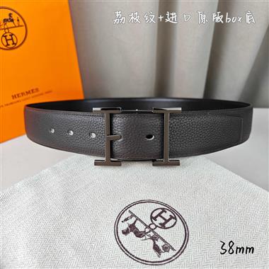 HERMES   2026新款時尚皮帶   3.8CM