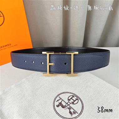 HERMES   2026新款時尚皮帶   3.8CM