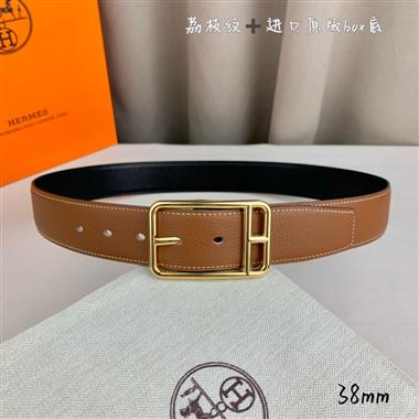 HERMES   2026新款時尚皮帶   3.8CM