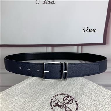 HERMES   2026新款時尚皮帶   3.2CM