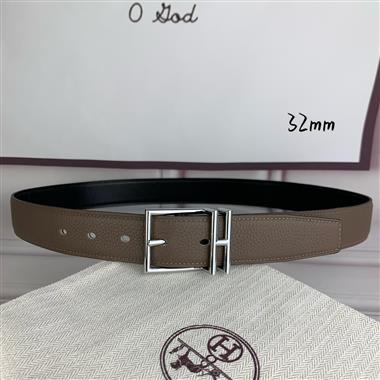 HERMES   2026新款時尚皮帶   3.2CM