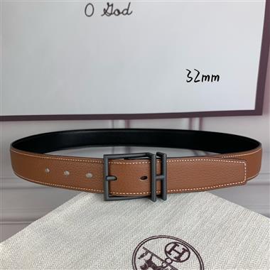 HERMES   2026新款時尚皮帶   3.2CM