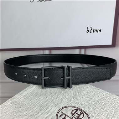HERMES   2026新款時尚皮帶   3.2CM