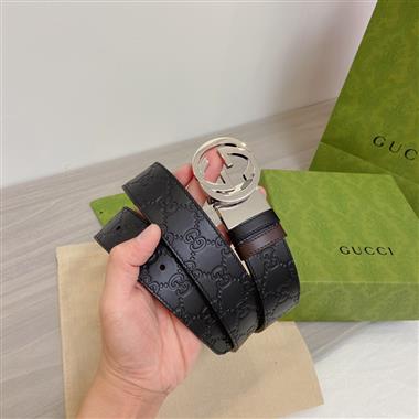 GUCCI   2026新款時尚皮帶   3.7CM